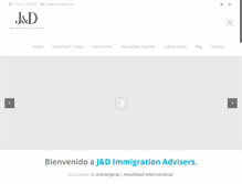 Tablet Screenshot of jdimmigration.es